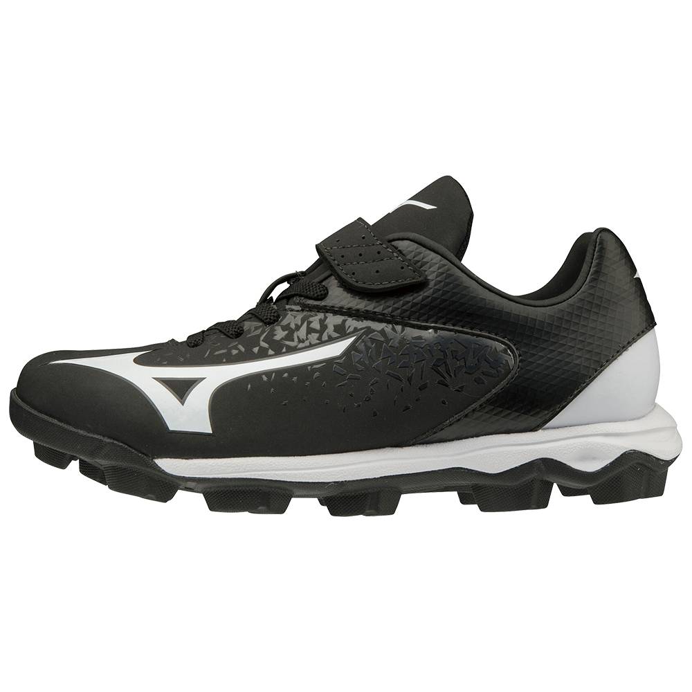 Mizuno Finch Select Nine Molded - Bayan Softball Ayakkabı - Siyah/Beyaz Türkiye (XGMWEI-891)